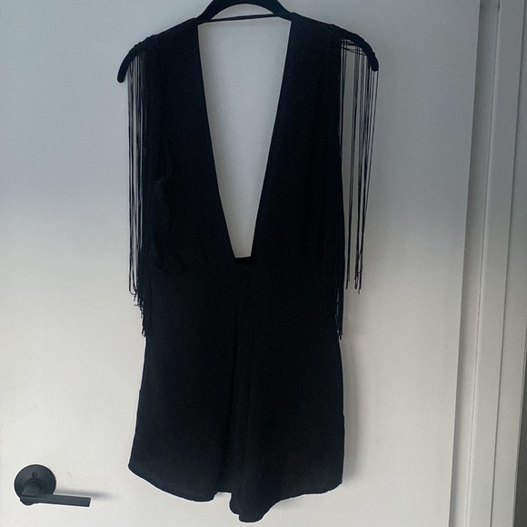 Blue Life Black finge sleeve romper - Picture 3 of 3